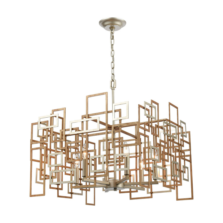 Elk Gridlock 12305/6 Chandelier Light - Matte Gold