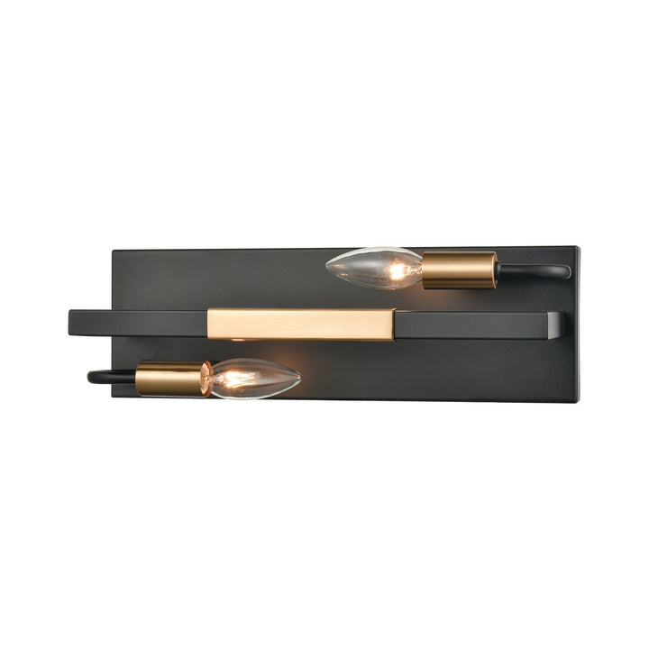 Elk Heathrow 15452/2 Bath Vanity Light 15 in. wide - Matte Black