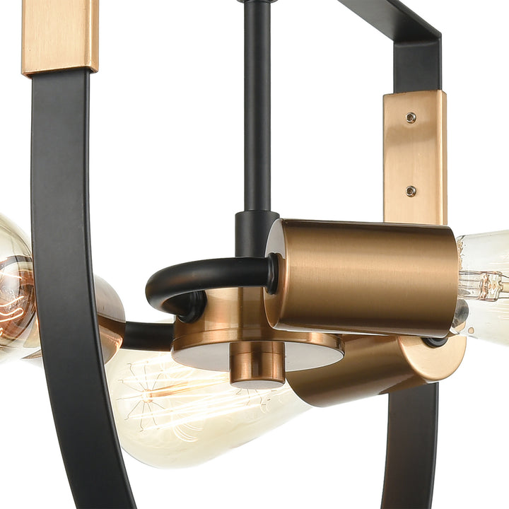 Elk Heathrow 15454/3 Ceiling Light - Matte Black