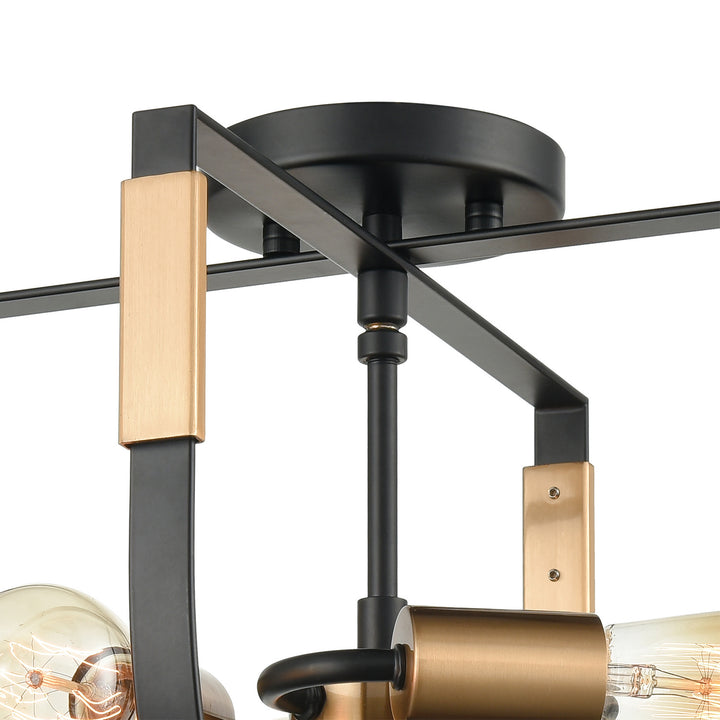 Elk Heathrow 15454/3 Ceiling Light - Matte Black