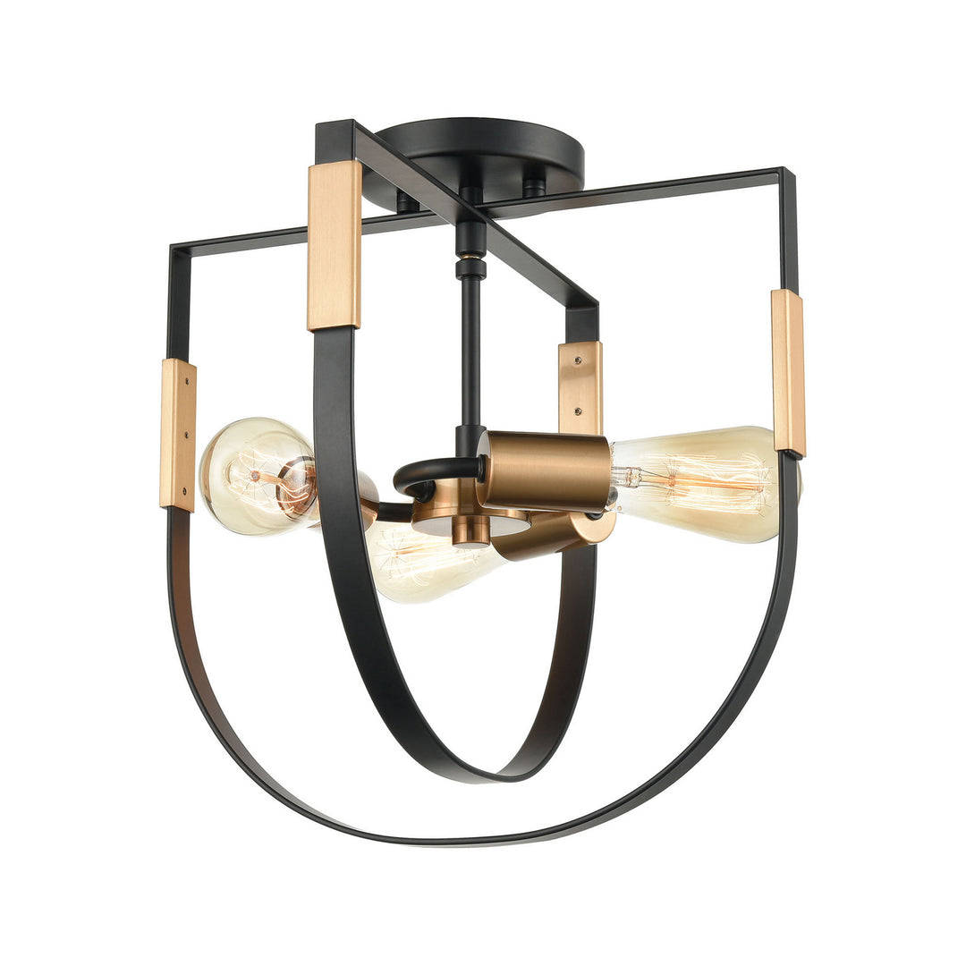 Elk Heathrow 15454/3 Ceiling Light - Matte Black