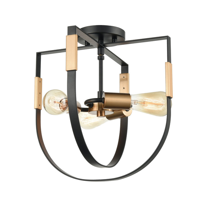 Elk Heathrow 15454/3 Ceiling Light - Matte Black