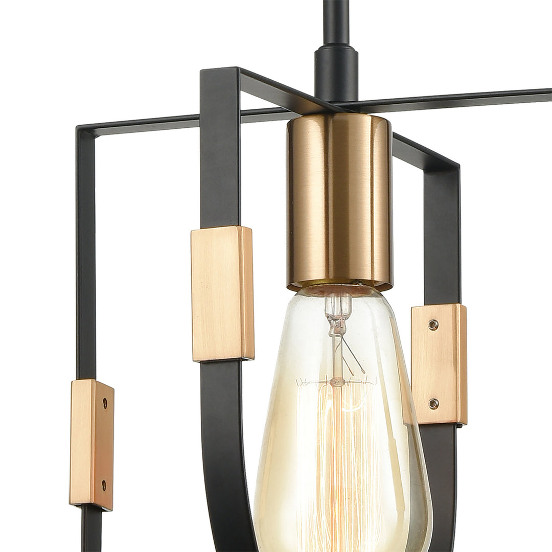 Elk Heathrow 15455/1 Pendant Light - Matte Black
