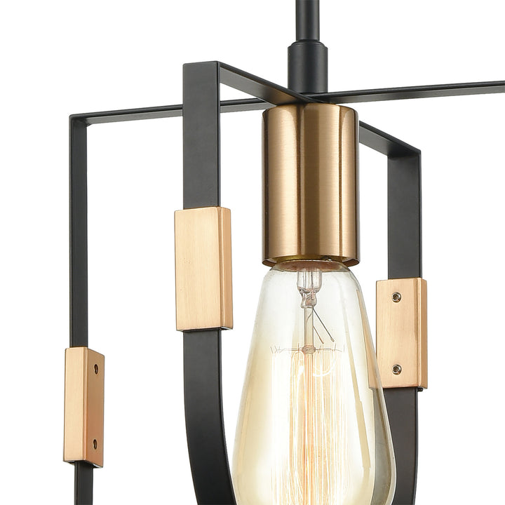 Elk Heathrow 15455/1 Pendant Light - Matte Black