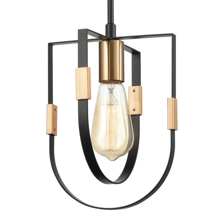 Elk Heathrow 15455/1 Pendant Light - Matte Black