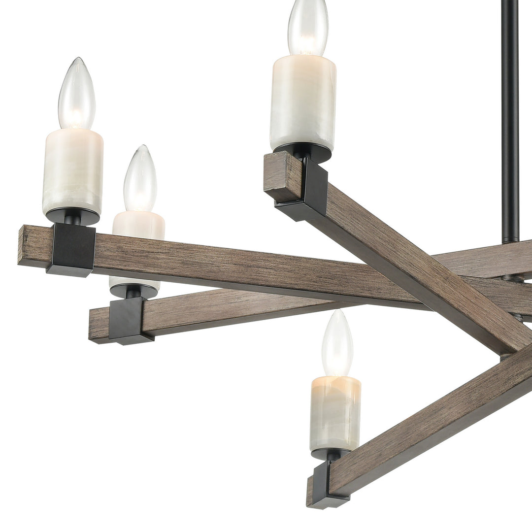 Elk Stone Manor 15466/8 Chandelier Light - Matte Black