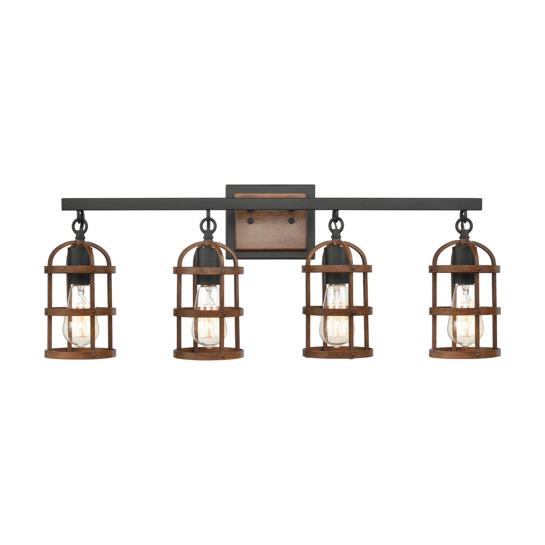 Elk Millville 15485/4 Bath Vanity Light 30 in. wide - Matte Black