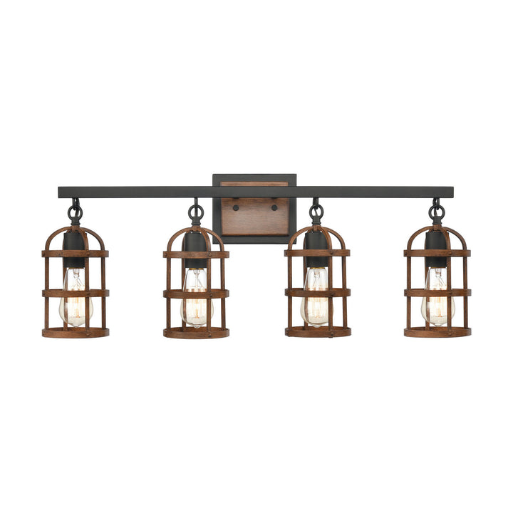 Elk Millville 15485/4 Bath Vanity Light 30 in. wide - Matte Black
