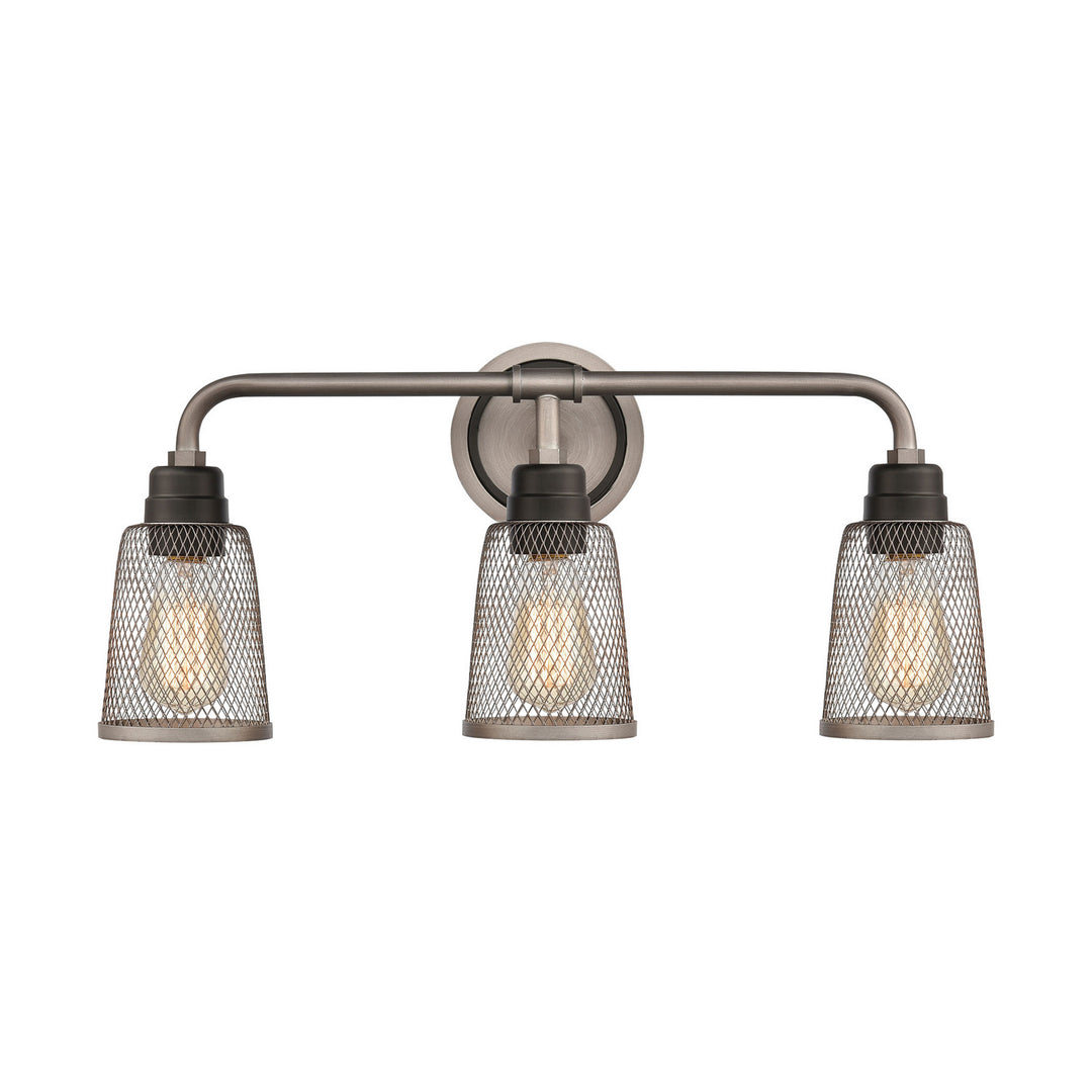 Elk Glencoe 15653/3 Bath Vanity Light 23 in. wide - Weathered Zinc