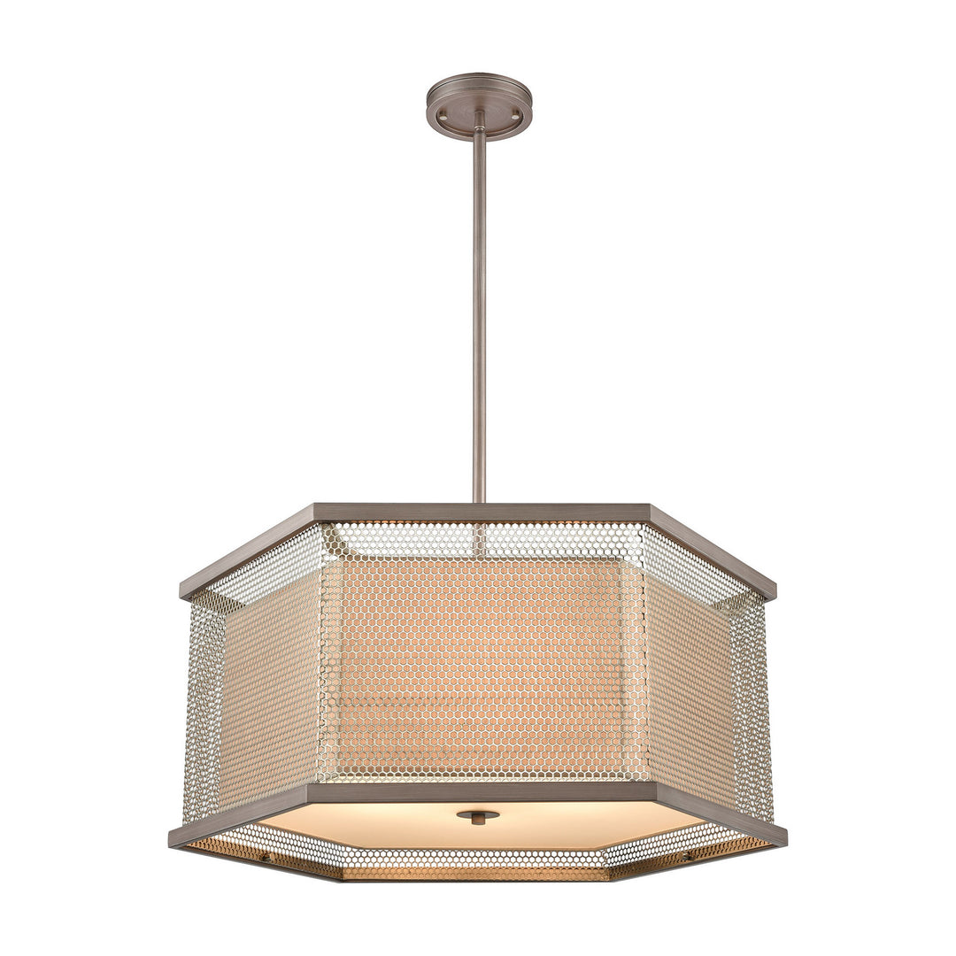 Elk Crestler 15666/6 Chandelier Light - Weathered Zinc