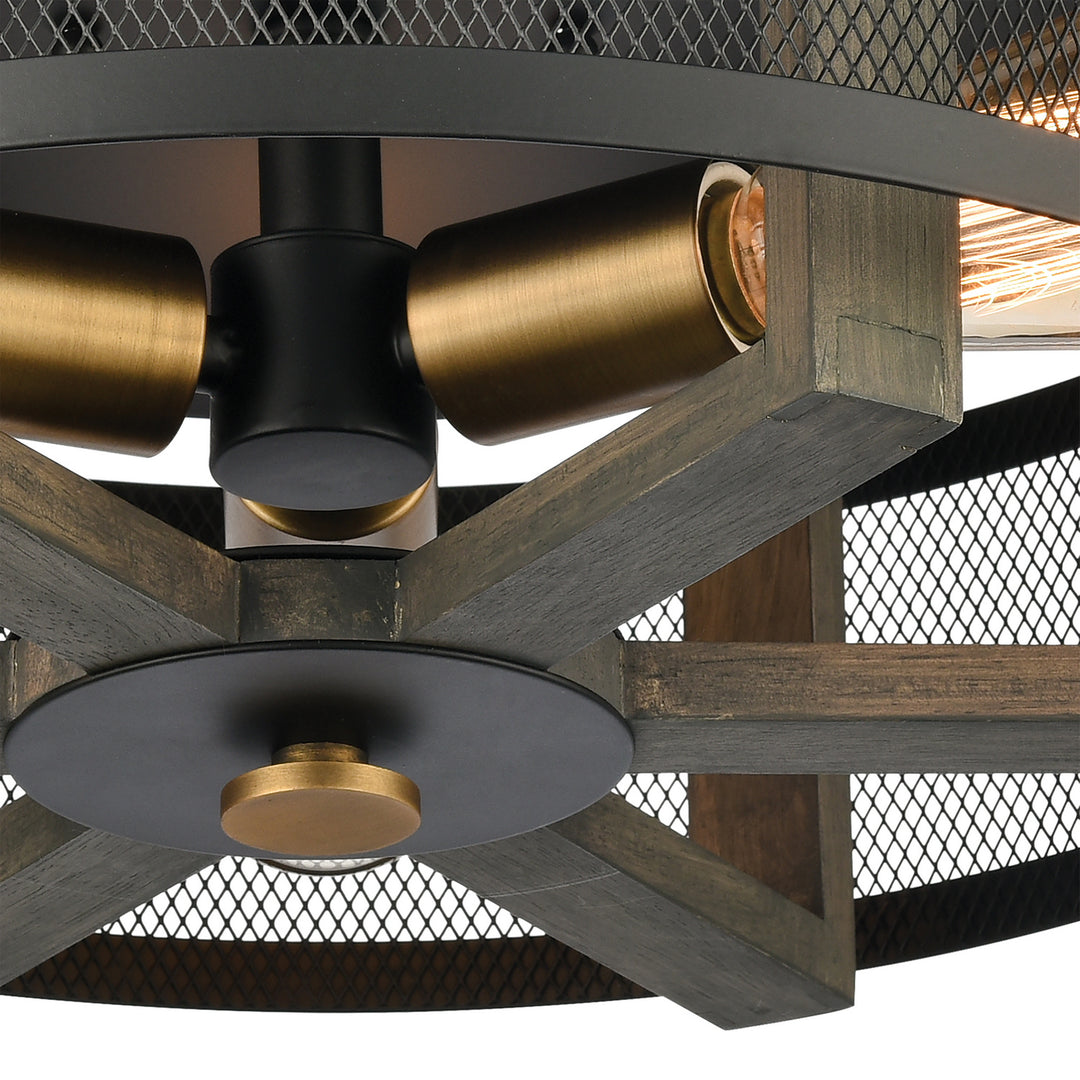 Elk Woodbridge 16545/3 Ceiling Light - Matte Black