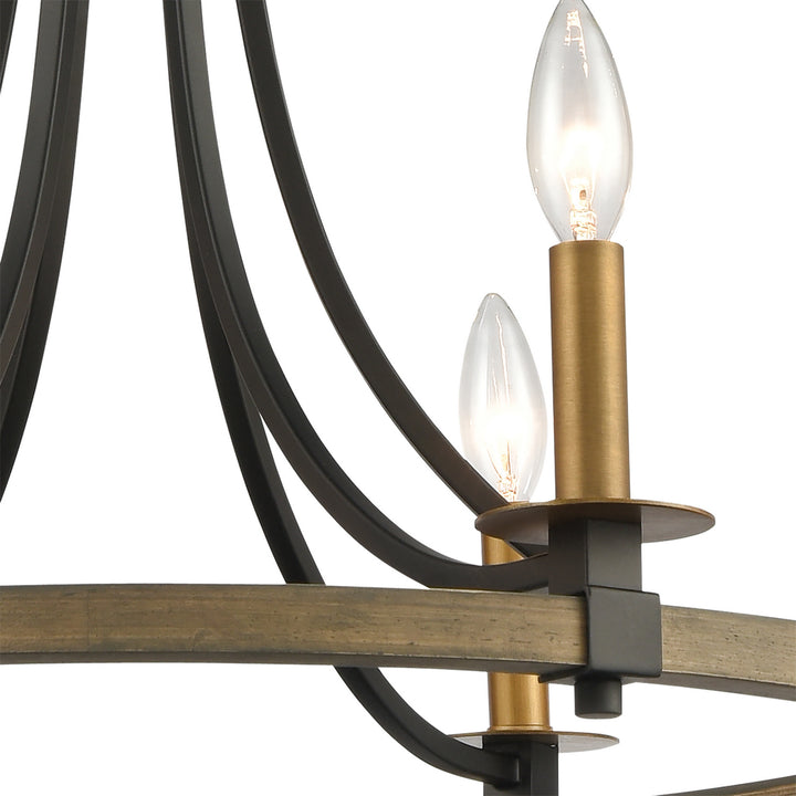 Elk Woodbridge 16548/6 Chandelier Light - Matte Black