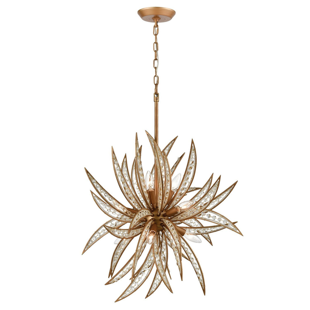 Elk Naples 16764/8 Chandelier Light - Matte Gold