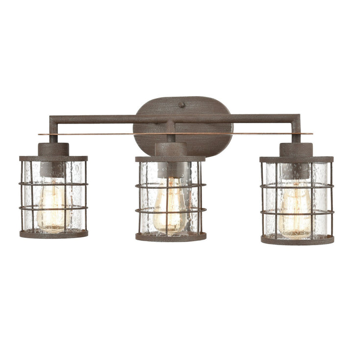 Elk Gilbert 18365/3 Bath Vanity Light 24 in. wide - Rusted Coffee
