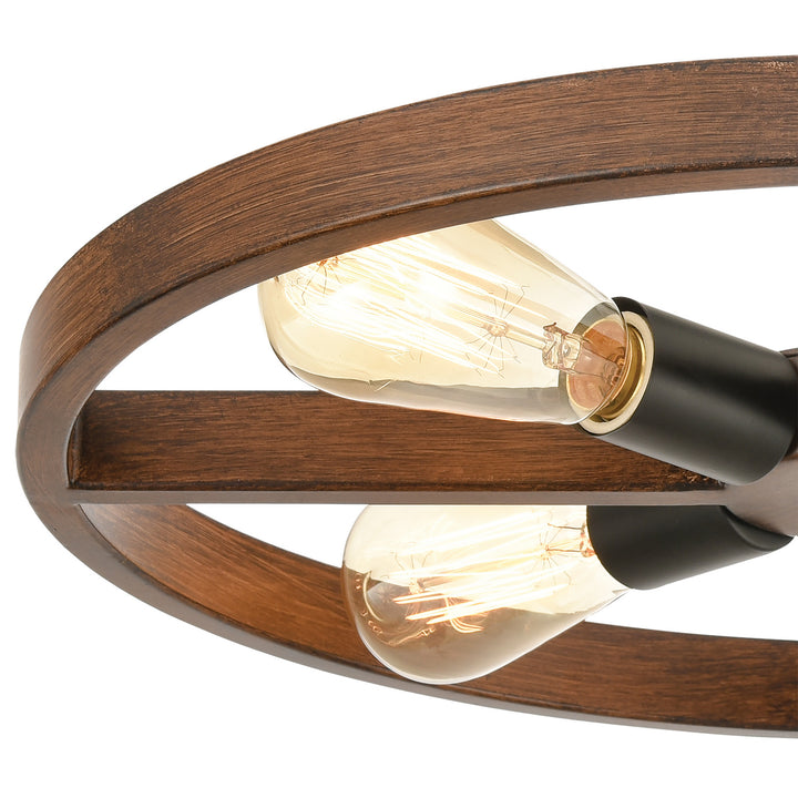 Elk Wheeling 18384/4 Ceiling Light - Matte Black