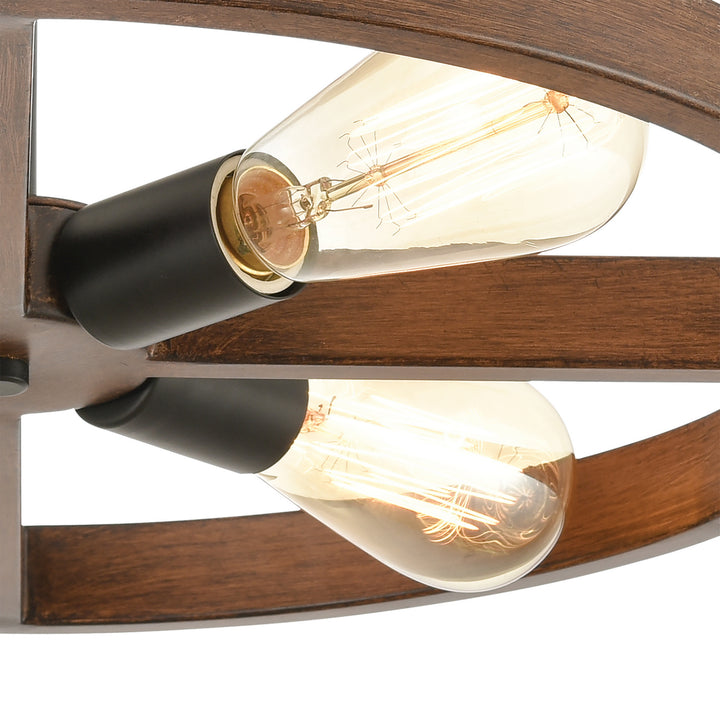 Elk Wheeling 18384/4 Ceiling Light - Matte Black