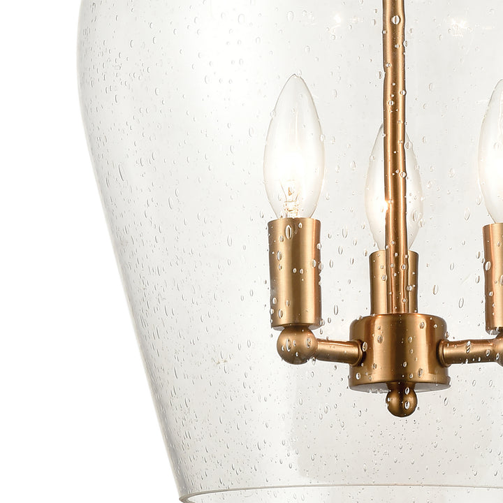 Elk Darlene 30075/3 Pendant Light - Satin Brass