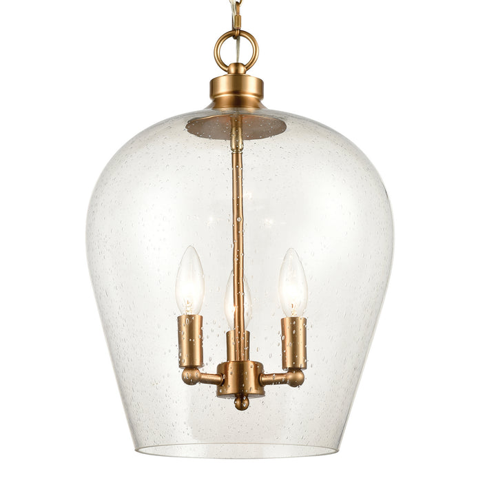 Elk Darlene 30075/3 Pendant Light - Satin Brass