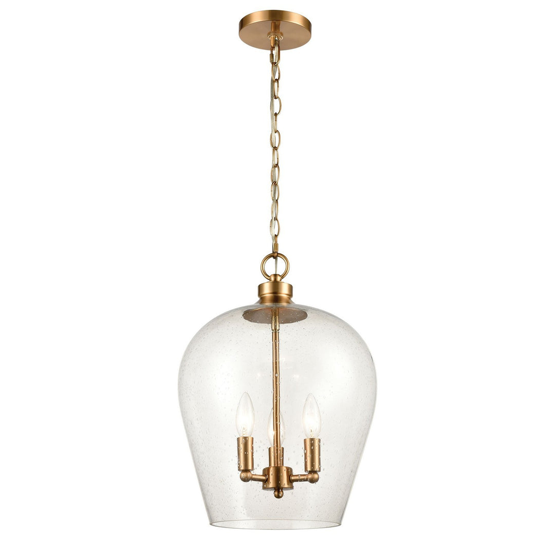 Elk Darlene 30075/3 Pendant Light - Satin Brass