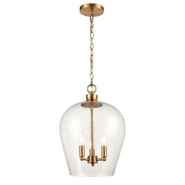 Elk Darlene 30075/3 Pendant Light - Satin Brass