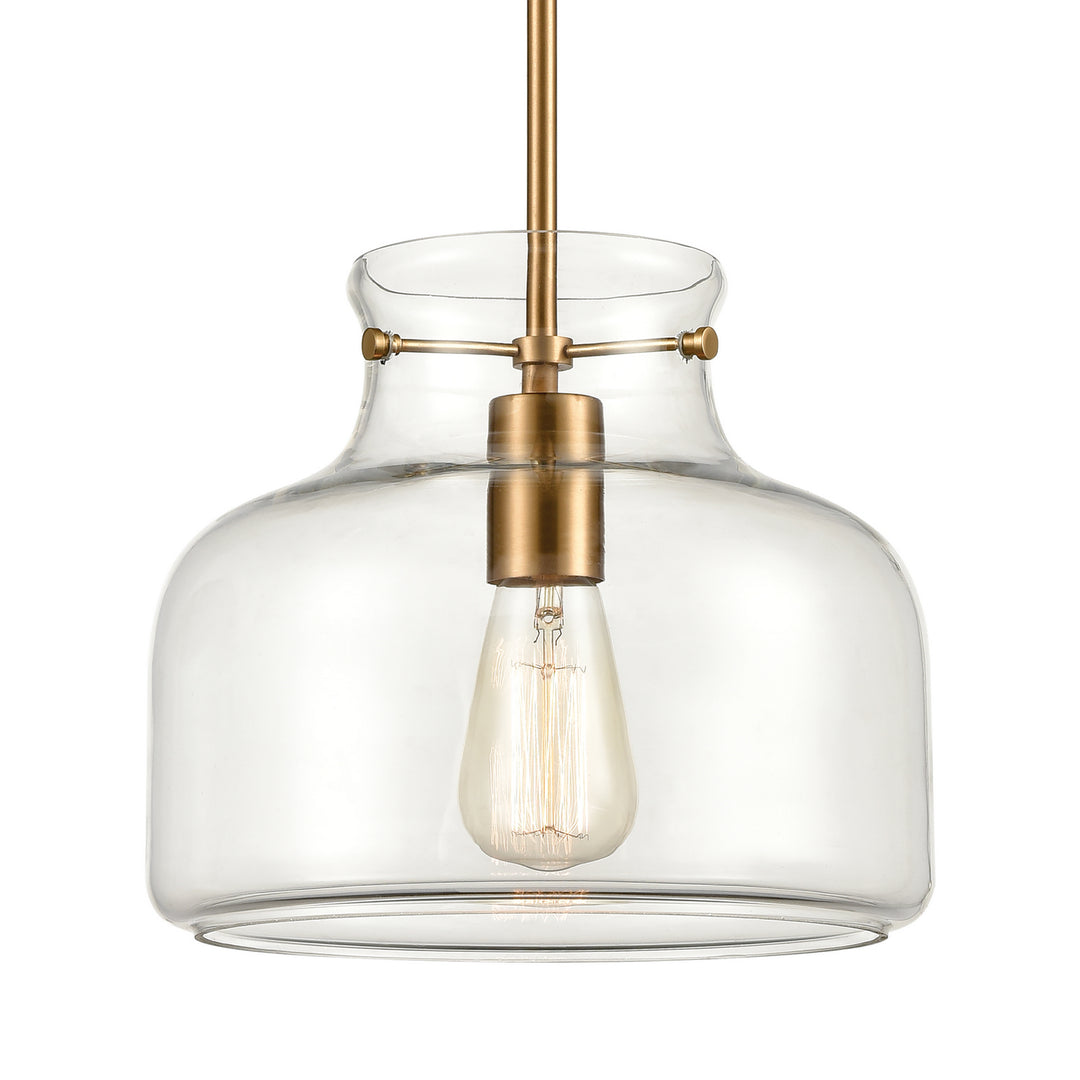 Elk Lola 30110/1 Pendant Light - Satin Brass