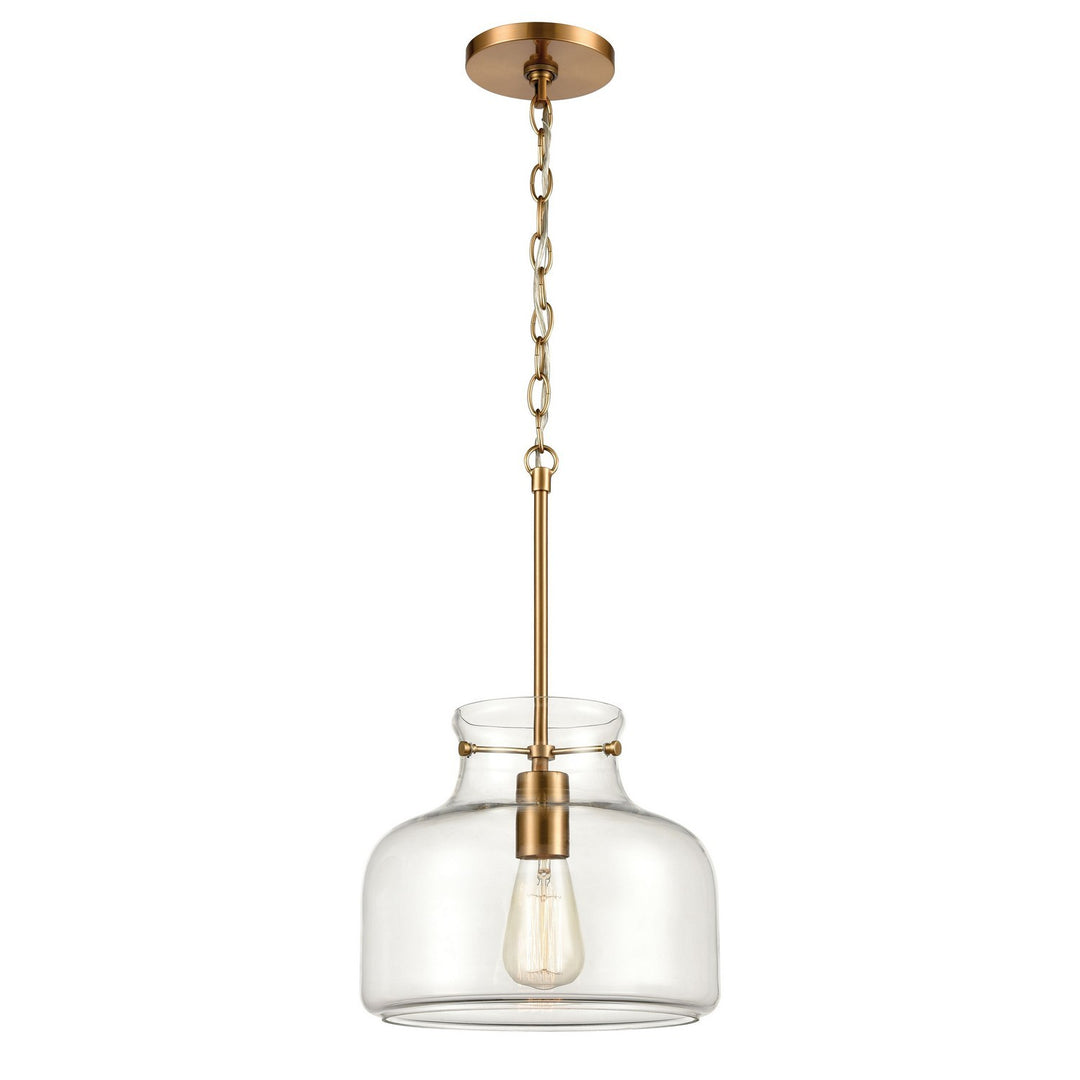 Elk Lola 30110/1 Pendant Light - Satin Brass
