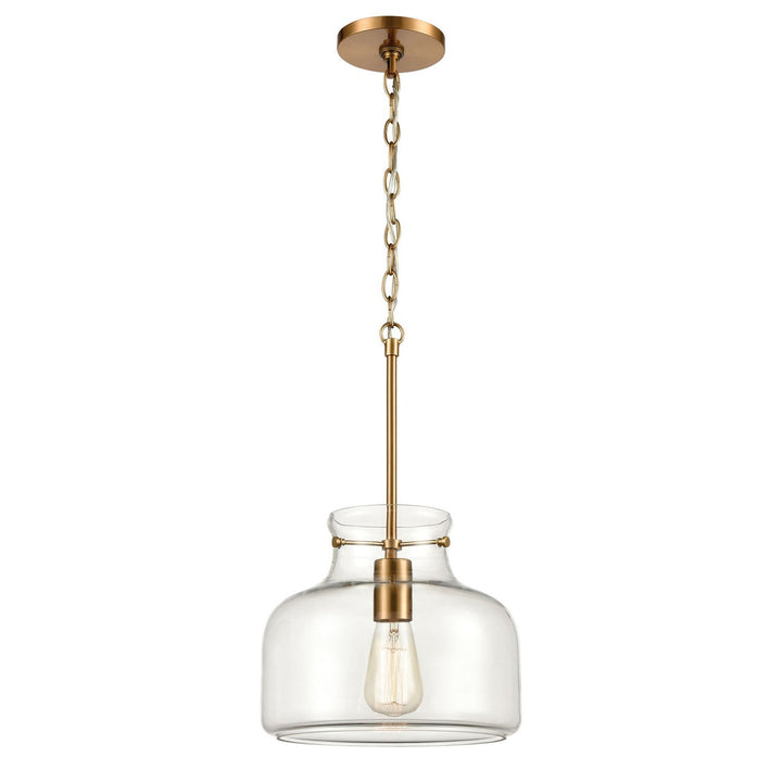 Elk Lola 30110/1 Pendant Light - Satin Brass