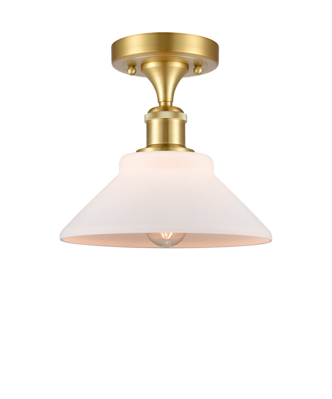 Innovations Ballston 516-1C-SG-G131 Ceiling Light - Satin Gold