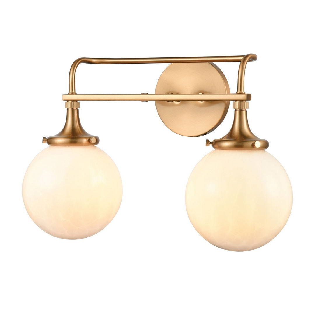 Elk Beverly Hills 30142/2 Bath Vanity Light 17 in. wide - Satin Brass