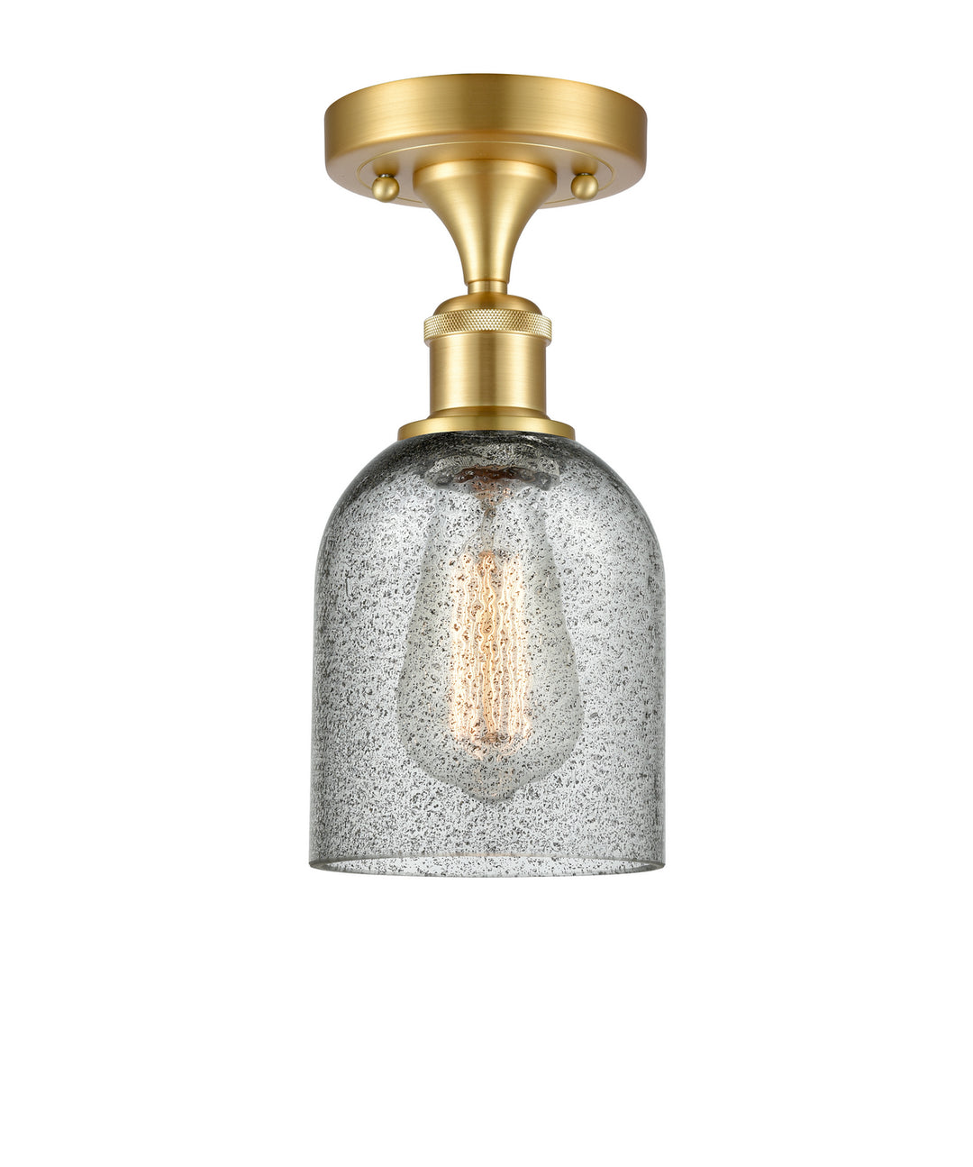 Innovations Ballston 516-1C-SG-G257 Ceiling Light - Satin Gold