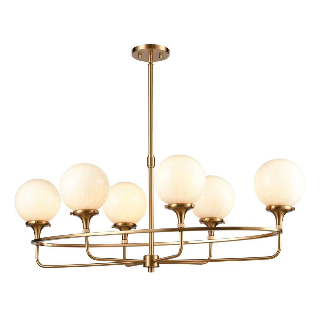Elk Beverly Hills 30147/6 Pendant Light - Satin Brass