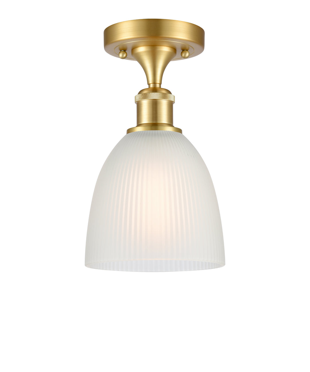 Innovations Ballston 516-1C-SG-G381 Ceiling Light - Satin Gold