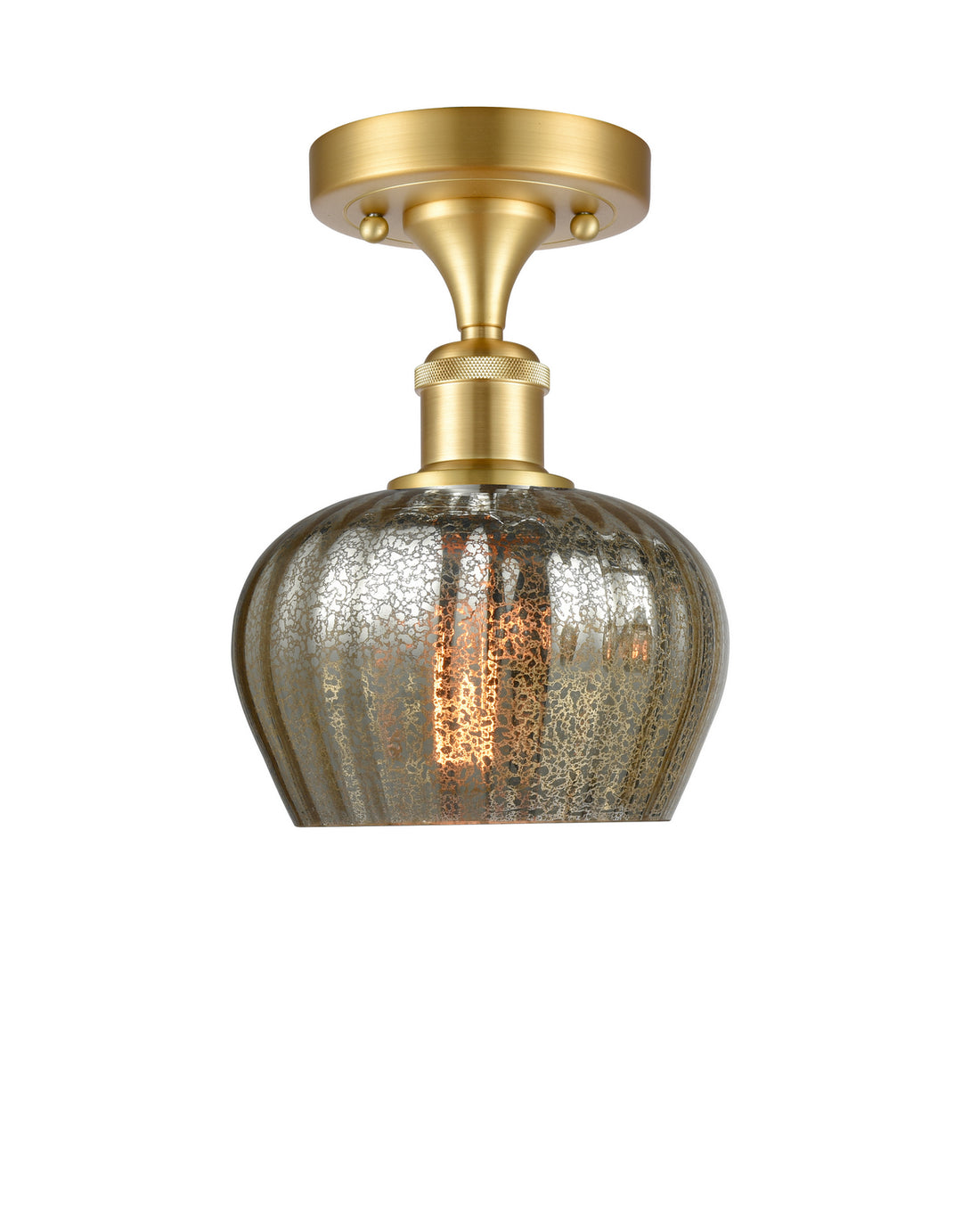Innovations Ballston 516-1C-SG-G96 Ceiling Light - Satin Gold