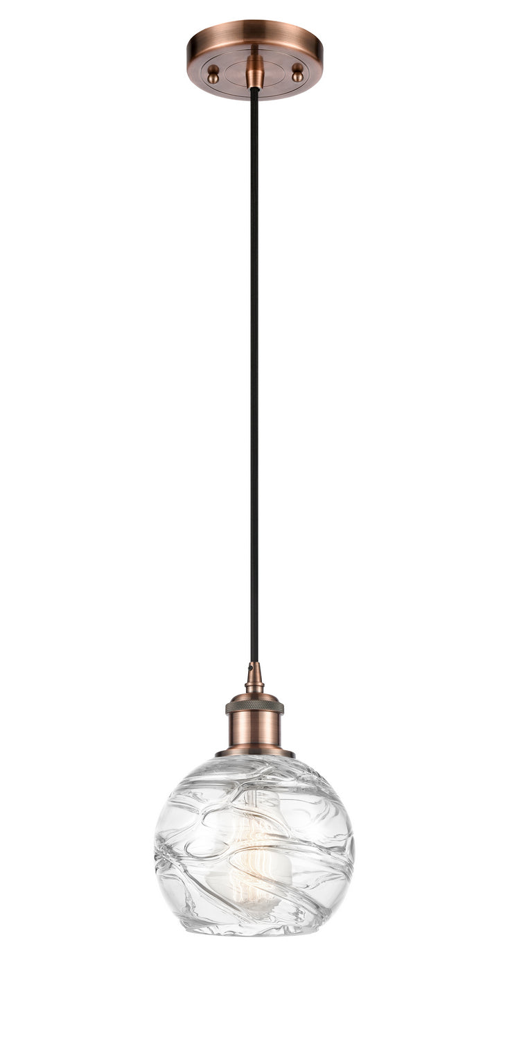 Innovations Ballston 516-1P-AC-G1213-6 Pendant Light - Antique Copper