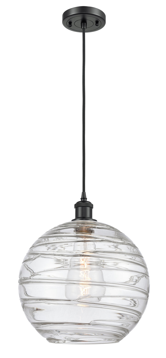 Innovations Ballston 516-1P-BK-G1213-12 Pendant Light - Matte Black