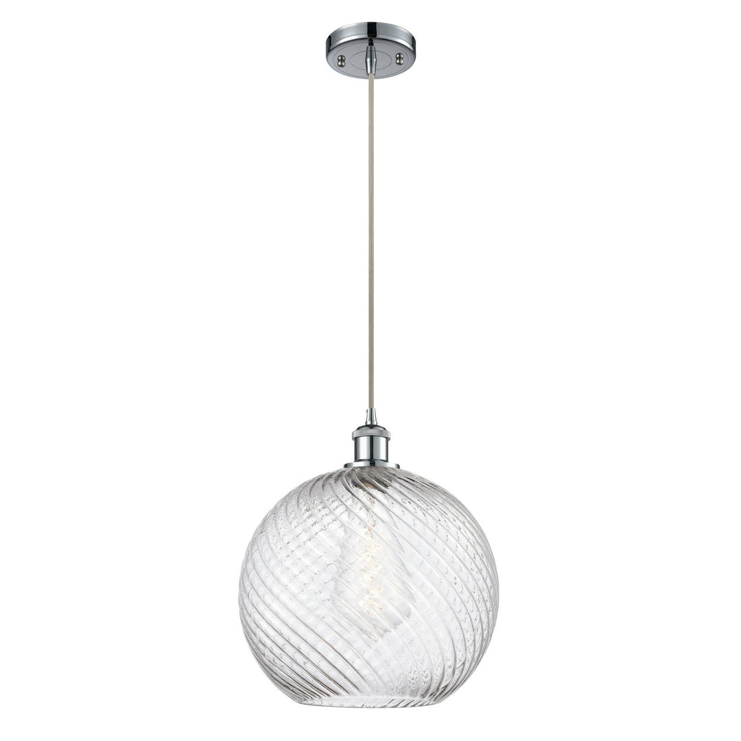 Innovations Ballston 516-1P-PC-G1214-12 Pendant Light - Polished Chrome