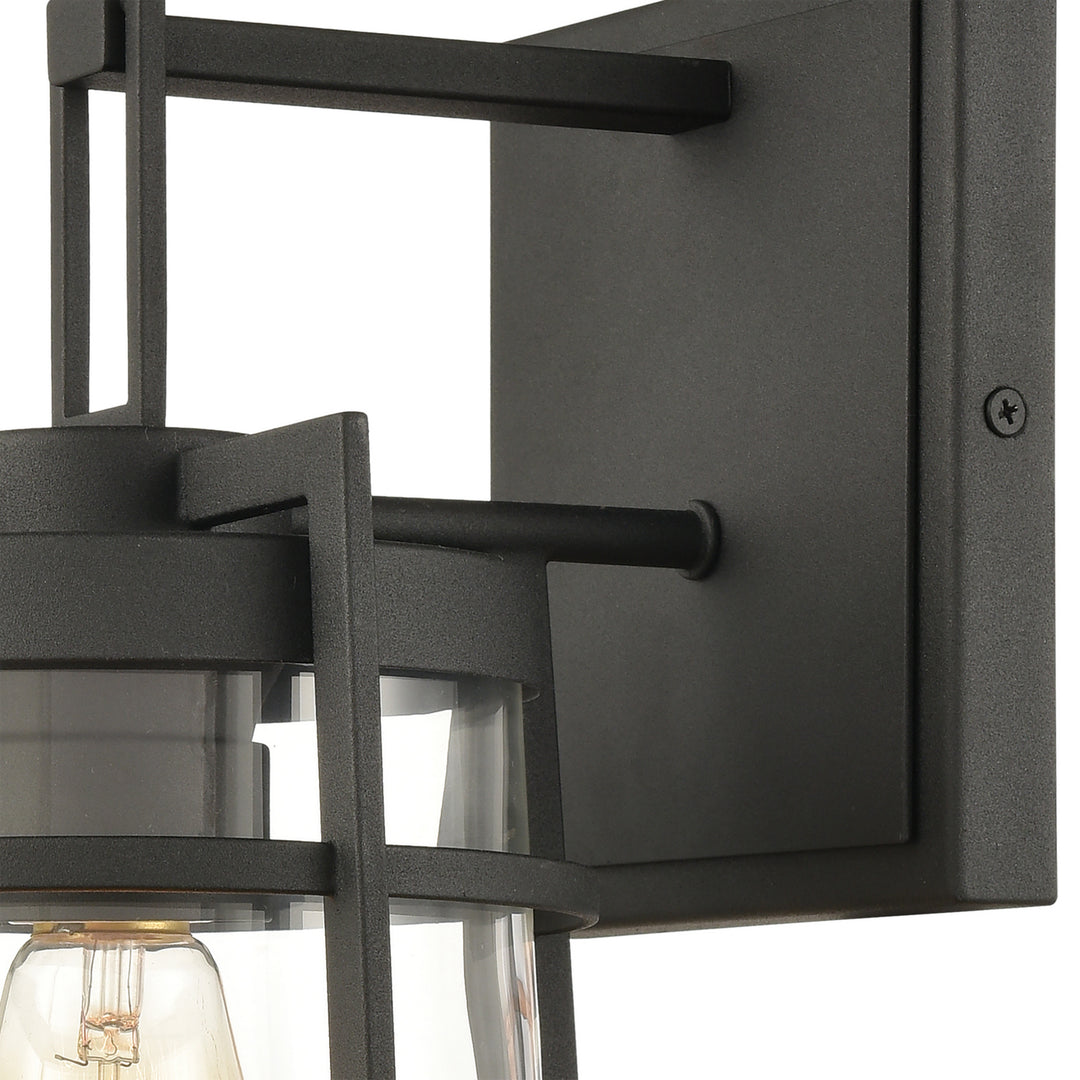 Elk Lighting 45491/1  Crofton Outdoor Charcoal