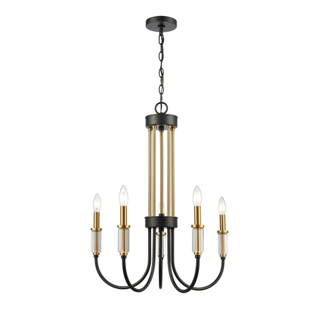 Elk Glendon 46345/5 Chandelier Light - Matte Black