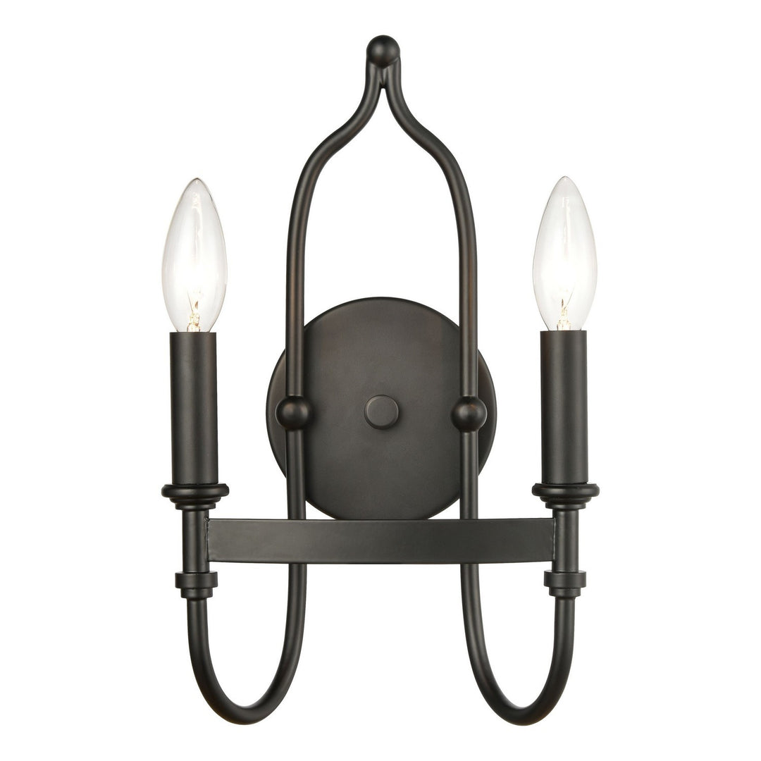 Elk Wickshire 46381/2 Wall Sconce Light - Matte Black