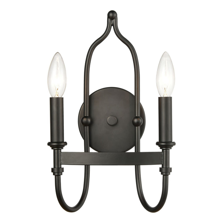 Elk Wickshire 46381/2 Wall Sconce Light - Matte Black