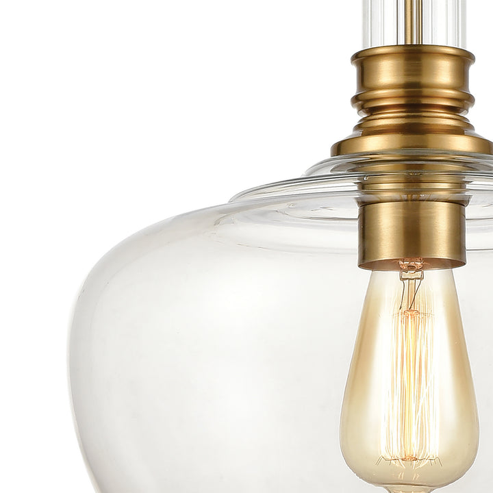 Elk Glasgow 46495/1 Pendant Light - Burnished Brass