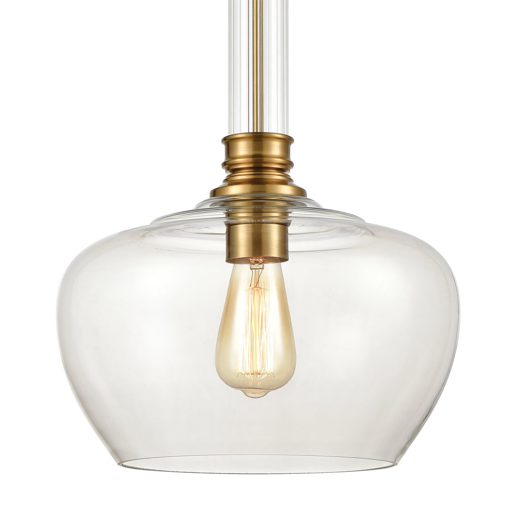 Elk Glasgow 46495/1 Pendant Light - Burnished Brass