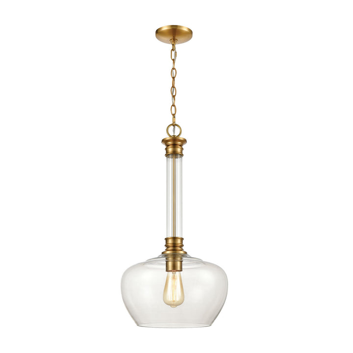 Elk Glasgow 46495/1 Pendant Light - Burnished Brass