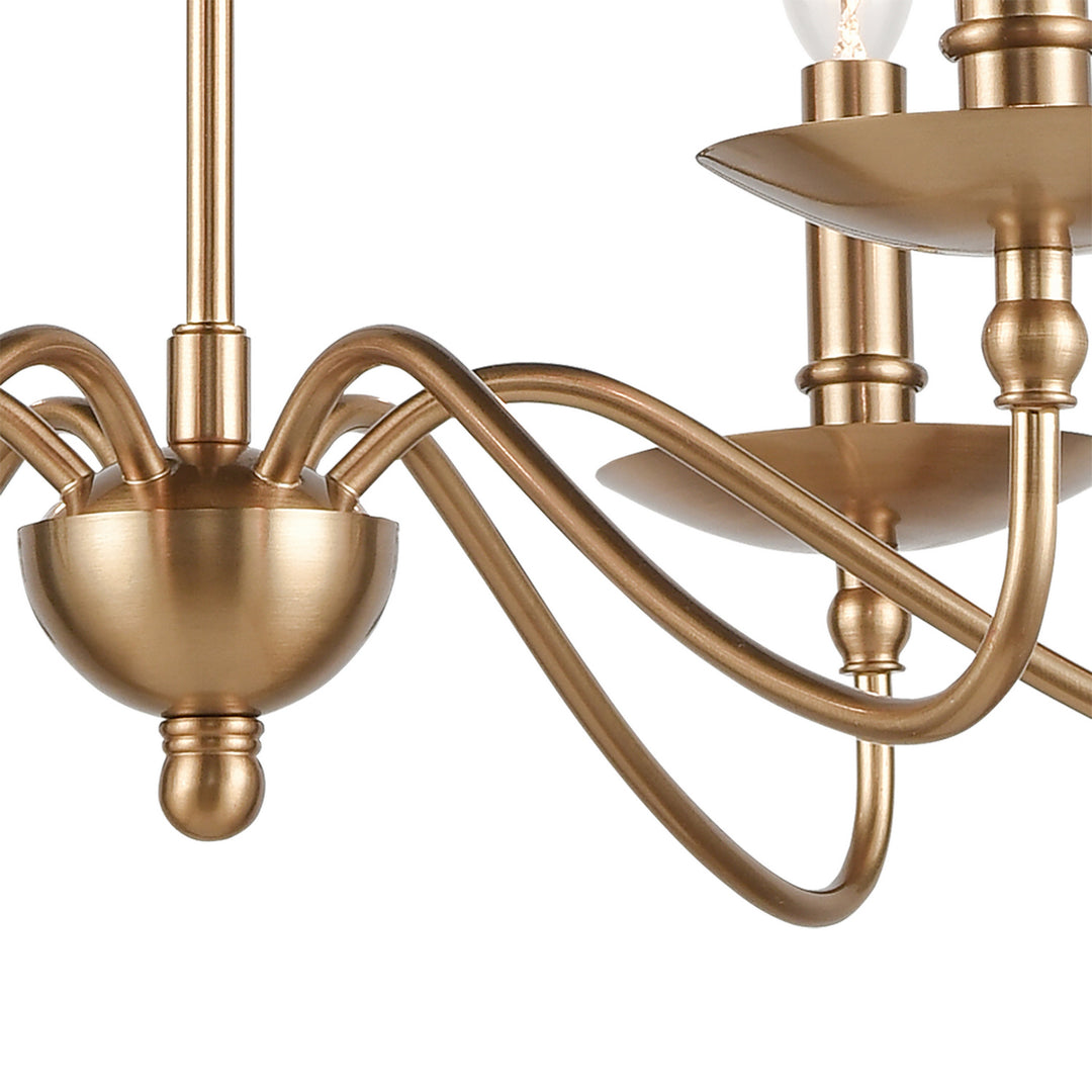 Elk Wellsley 46796/6 Chandelier Light - Burnished Brass