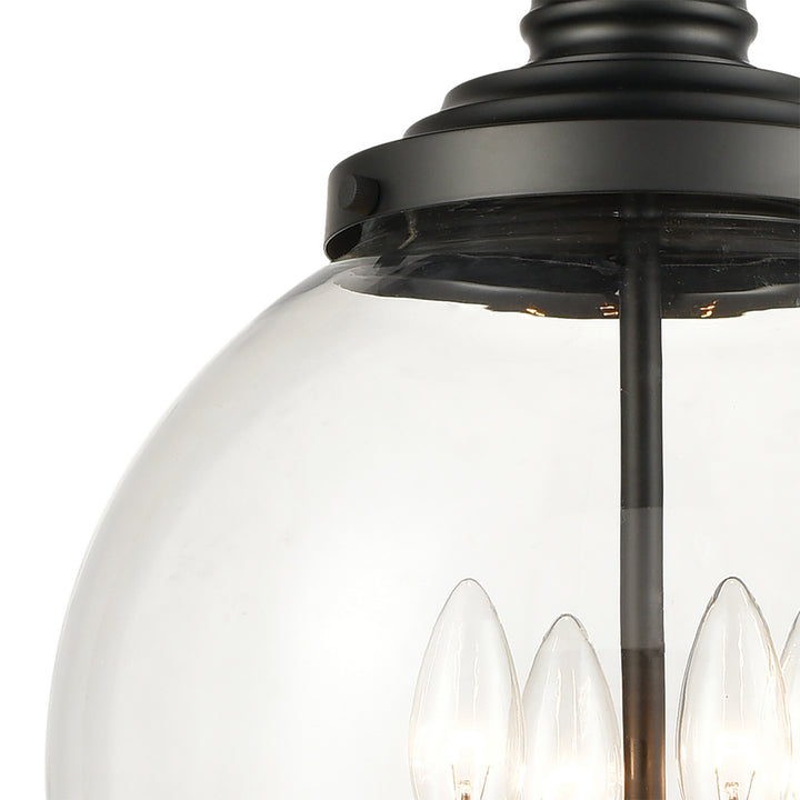 Elk Chandra 46814/4 Pendant Light - Matte Black