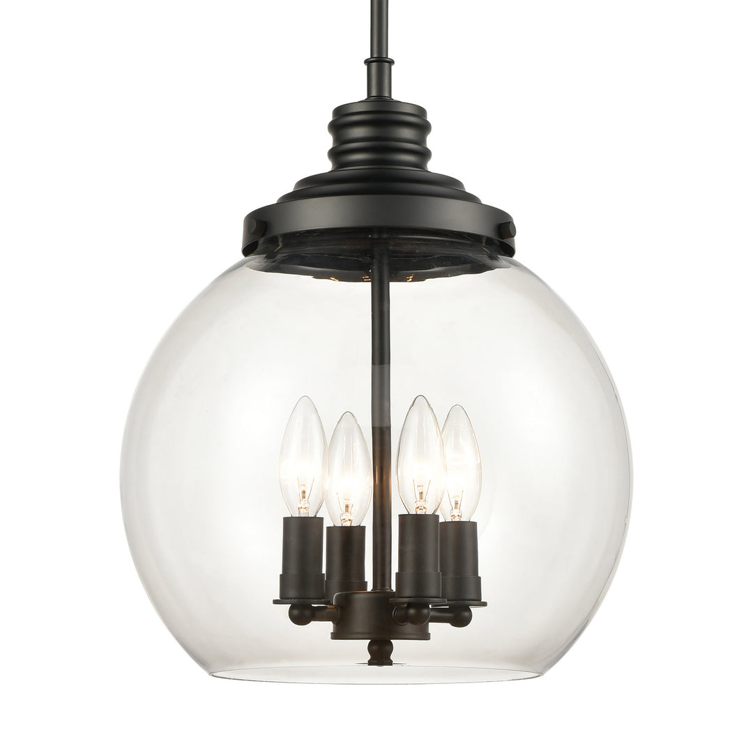 Elk Chandra 46814/4 Pendant Light - Matte Black