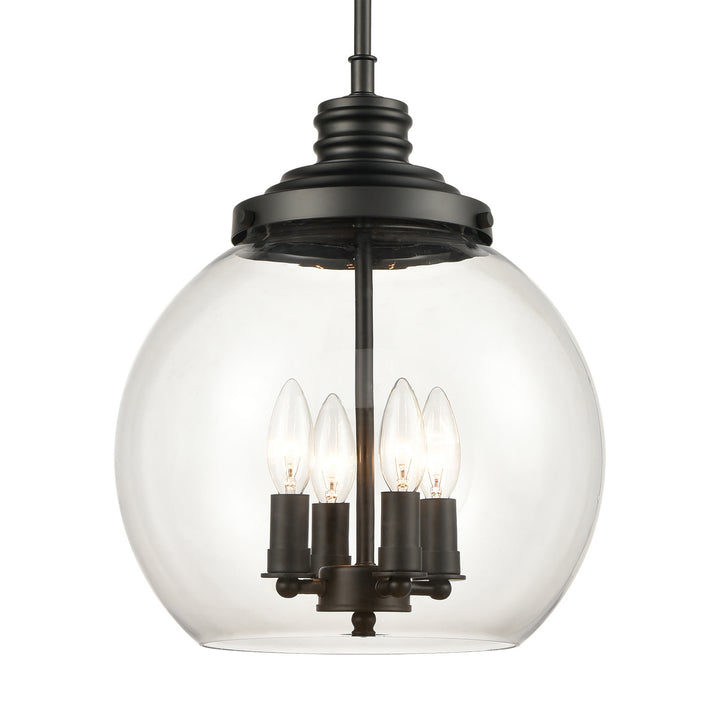 Elk Chandra 46814/4 Pendant Light - Matte Black