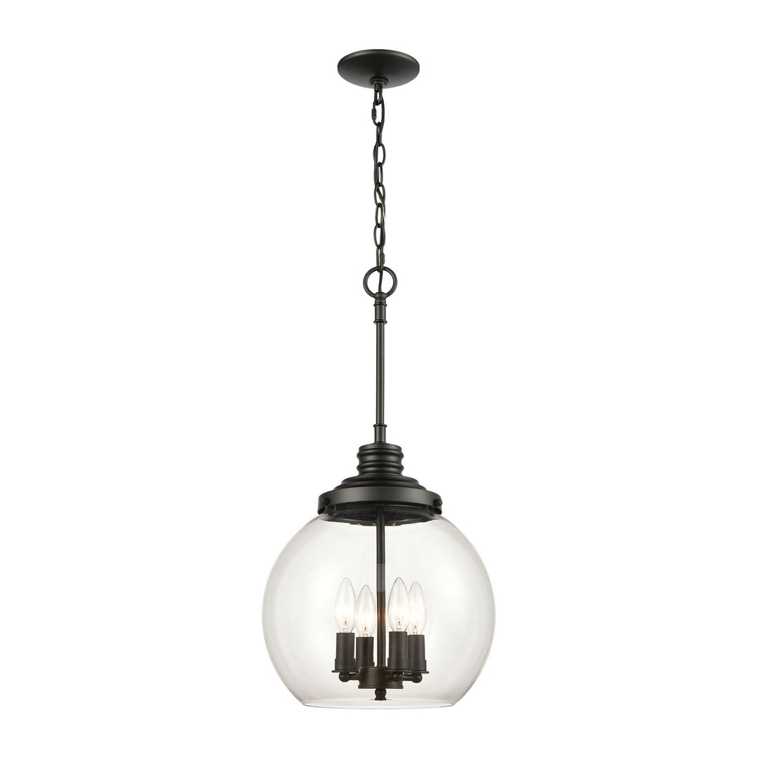 Elk Chandra 46814/4 Pendant Light - Matte Black