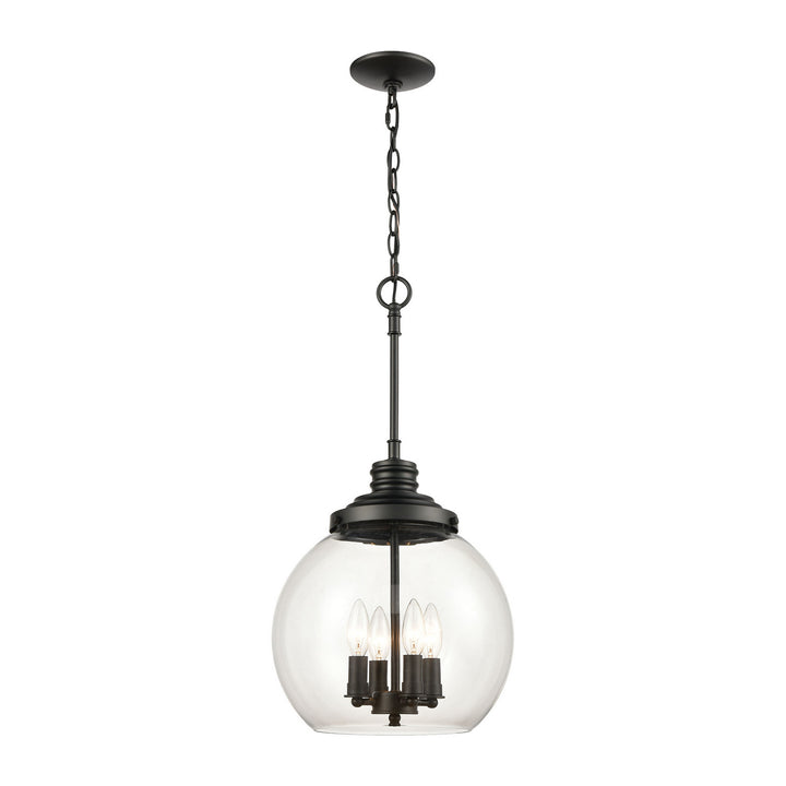 Elk Chandra 46814/4 Pendant Light - Matte Black