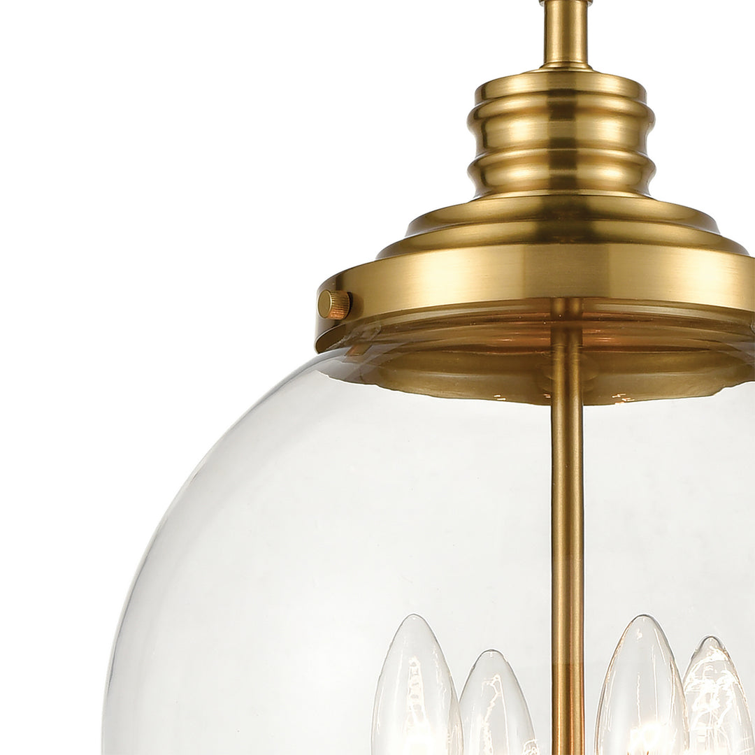 Elk Chandra 46834/4 Pendant Light - Burnished Brass
